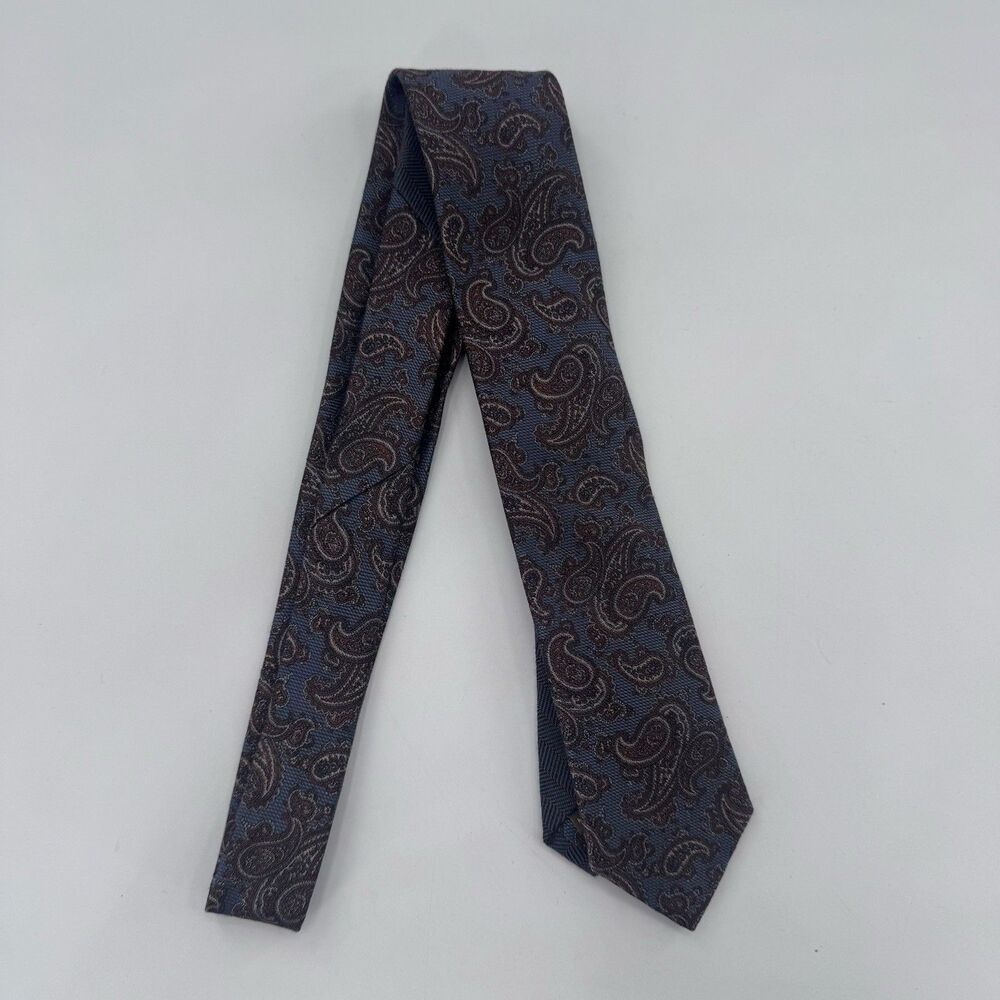 Egara Pink Purple Silk Blue Brown Paisley Neck Tie New Fast Shipping
